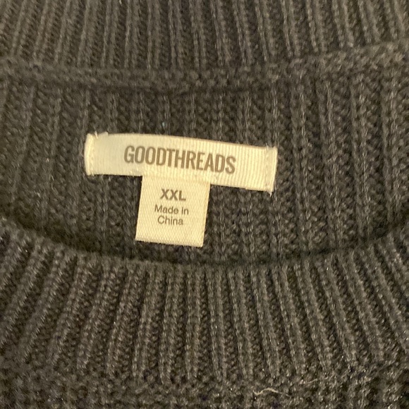 Goodthreads brand black shaker knit sweater 2x - Picture 7 of 9
